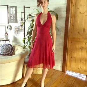 Red Halter Dress